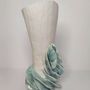 Ceramic - Vase\" corals with roses\” sandstone - SOPHIE LULINE CÉRAMISTE