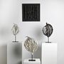 Sculptures, statuettes et miniatures - Sculpture Arbre Grès noir avec Email blanc. - GUENAELLE GRASSI