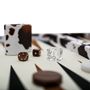 Gifts - Backgammon Set Cow Skin - Vegan Leather - Large Board Game - VIDO LUXURY BOARD GAMES