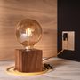 Objets de décoration - Lampe de table Walnut Cube - STUDIO ZAPPRIANI