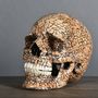 Objets de décoration - Memento Mori crâne recouvert de coquilles d'oeufs n°1 - ATELIERS C&S DAVOY