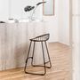 Kitchens furniture - Tegan Counter Stool - Natural Top - MH LONDON