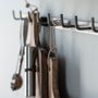 Wall ensembles - Hook rack with 8 hooks stainless steel-look - IB LAURSEN