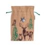 Christmas garlands and baubles - jute gift bag - 20x30cm - ARTEBENE