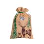 Christmas garlands and baubles - jute gift bag - 20x30cm - ARTEBENE