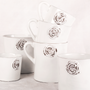 Ceramic - Letter seal mug - White ceramic letter cup - CARRON PARIS