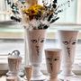 Vases - Visage vase Moon, Toi et Moi - White ceramic pot - CARRON PARIS