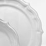 Ceramic - White Ceramic Plate Campagne. Design Mathilde Carron-Astier de Villatte - CARRON PARIS