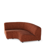 Chaises pour collectivités - Sofa Fabric - A-Round-U - Module - Rust Red - POLSPOTTEN