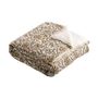 Throw blankets - Pondichery cotton gauze throw with sherpa lining - LA MAISON DE LILO