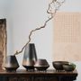 Vases - Oriental Series: OTARU20BB "New Modern" Ikebana style vase or bowl - ELEMENT ACCESSORIES