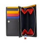 Leather goods - Multi coloured RFID wallet for woman - DUDU