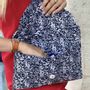 Clutches - Blue Flowers Quilted Pouch - L'ATELIER DES CREATEURS