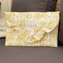 Clutches - Yellow Toile de Jouy Pouch - L'ATELIER DES CREATEURS