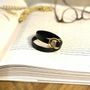 Jewelry - Black leather bracelet with gold clasp - L'ATELIER DES CREATEURS