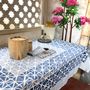 Table cloths - Indigo Shibori Tablecloth by Tharangini Studio - NEST