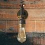 Table lamps - Vintage industrial style wall light in metal and brass - L'ATELIER DES CREATEURS