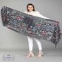 Scarves - COTTON WOOL EMBROIDERY SCARF - HINAR CORPORATION