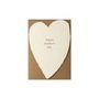 Stationery - Greeted Heart Handmade Paper Letterpress Card - OBLATION PAPERS AND PRESS