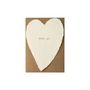 Stationery - Greeted Heart Handmade Paper Letterpress Card - OBLATION PAPERS AND PRESS