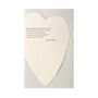 Stationery - Deckled Heart Handmade Paper Letterpress Card - OBLATION PAPERS AND PRESS