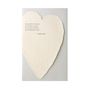 Stationery - Deckled Heart Handmade Paper Letterpress Card - OBLATION PAPERS AND PRESS