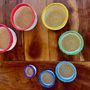 Baskets - Rainbow Sisal Basket Set by Hadithi Crafts - NEST