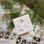 Stationery - Petite Holiday Fern Handmade Paper Letterpress Gift Tag - OBLATION PAPERS AND PRESS