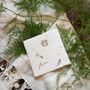 Stationery - Petite Holiday Fern Handmade Paper Letterpress Gift Tag - OBLATION PAPERS AND PRESS