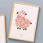 Customizable objects - Gaston the sheep - customizable dried flower herbarium - FLEURON