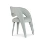 Chairs - Modern Laurence Dining Chairs, Greyish-Green Leather, Handmade by Greenapple - GREENAPPLE DESIGN INTERIORS