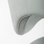 Chaises - Chaises de Salle à Manger Laurence Modernes, Cuir Gris-Vert, Fabriquées à la Main par Greenapple - GREENAPPLE DESIGN INTERIORS