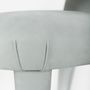 Chairs - Modern Laurence Dining Chairs, Greyish-Green Leather, Handmade by Greenapple - GREENAPPLE DESIGN INTERIORS