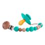 Accessoires pour puériculture - Tetine 100% naturelle en bois & caoutchouc pur | Collection Colorfull : Vert d'eau - TOTOTE