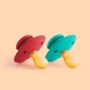 Accessoires pour puériculture - Tetine 100% naturelle en bois & caoutchouc pur | Collection Colorfull : Vert d'eau - TOTOTE