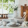 Kitchen utensils - Nature Shape Smooth White Salad Plate 22cm - EGG BACK HOME