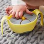 Children's mealtime - 3 in 1 kids bowl with removable straw system and snack lid - 6 months+ - BABIREVA