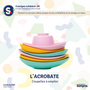 Jouets enfants - L'ACROBATE -  Coupelles à empiler fabriqués en France en plastique recyclé - LE JOUET SIMPLE