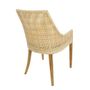 Lawn armchairs - SAO PAULO table armchair with resin braiding - KOK MAISON