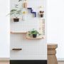 Office design and planning - The perforated panel with a thousand uses - MOBILIER UPCYCLÉ BY LES CANAUX
