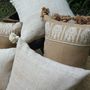 Fabric cushions - Tai Lue Naga Lumbar with Pom Pom - 30 x 50 cm - TRADITIONAL ARTS AND ETHNOLOGY CENTRE (TAEC)