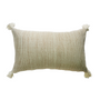 Homewear - Tai Lue Pinstripe Pom Pom Lumbar Cushion Cover - 30 x 50 cm - TRADITIONAL ARTS AND ETHNOLOGY CENTRE (TAEC)