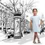 Children's apparel - GIRL'S DRESS -CENDY - JULES & JULIETTE PARIS