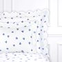 Linge de lit - Housse de couette COEURS BLEU - D.PORTHAULT