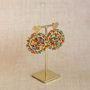 Jewelry - Gold filled Miyuki Beaded earrings Multicolored Handmade pendants   - SÀNTIBÉ BIJOUX