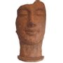 Decorative objects - Clay effect mosaic metal face statue - DECORIALE BY P&C