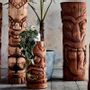 Decorative objects - Tiki statue made of coconut tree plant - DECORIALE BY P&C