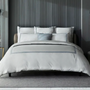 Bed linens - Luxury Duvet Cover Set, Ester Collection, Saks Gray - CROWN GOOSE