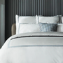 Bed linens - Luxury Duvet Cover Set, Ester Collection, Saks Gray - CROWN GOOSE