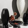 Vases - Innovative modern vases and bowl, top design, black high end glass of 9mm, Belgian brand - ELEMENT ACCESSORIES